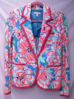 Lucky Charms Malibu Blazer Jacket Lilly Pulitzer sz M